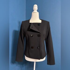 Michael Kors Double Breasted Fitted Jacket Black Size 4